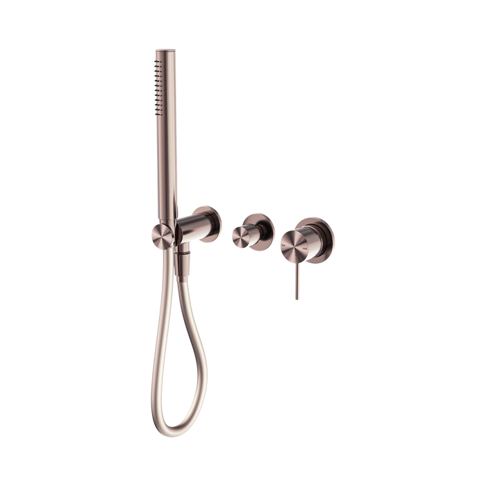 Nero Mecca Shower Mixer Diverter System Separate Back Plate - Brushed Bronze