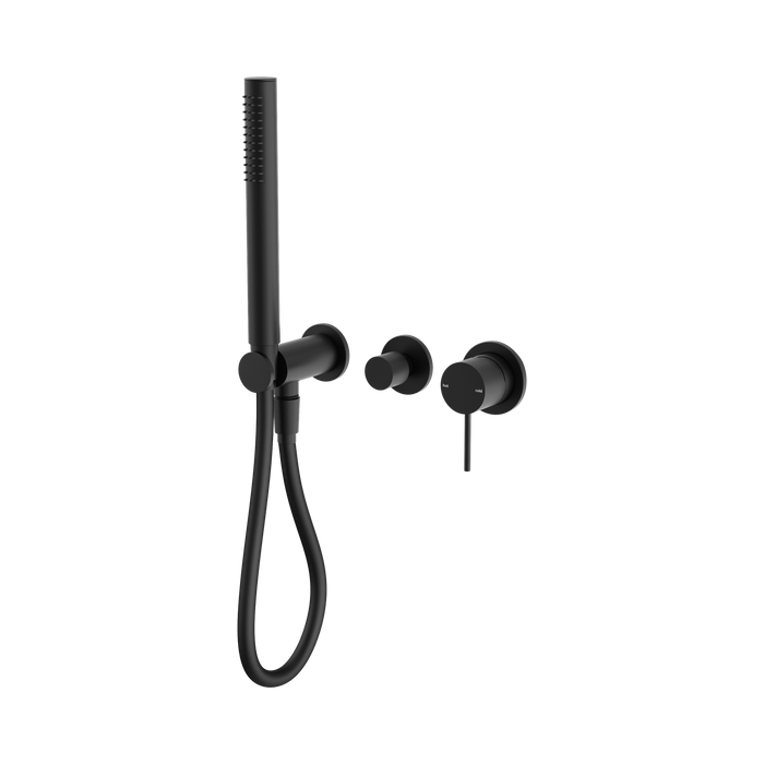 Nero Mecca Shower Mixer Diverter System Separate Back Plate - Matte Black