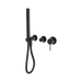 Nero Mecca Shower Mixer Diverter System Separate Back Plate - Matte Black