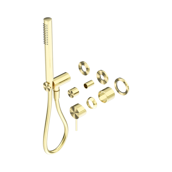 Nero Mecca Shower Mixer Diverter System Separate Back Plate Trim Kits Only - Brushed Gold