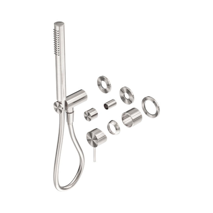 Nero Mecca Shower Mixer Diverter System Separate Back Plate Trim Kits Only - Brushed Nickel
