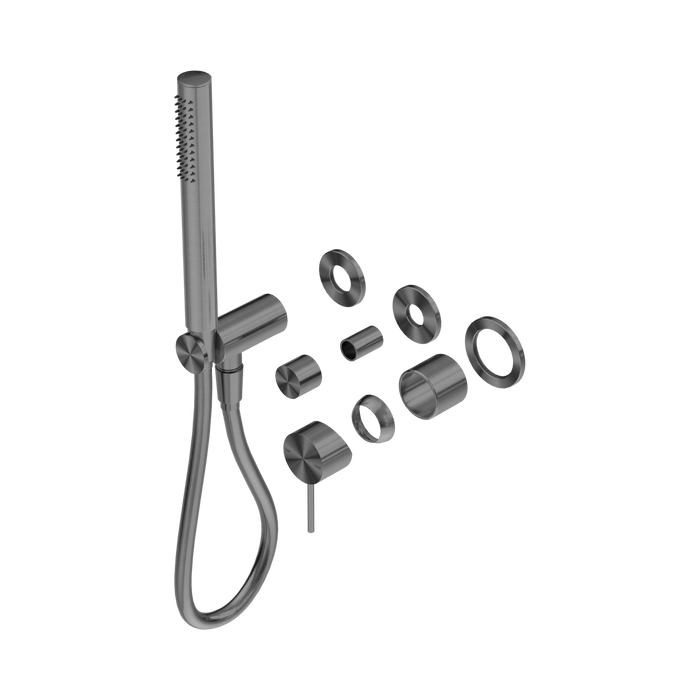 Nero Mecca Shower Mixer Diverter System Separate Back Plate Trim Kits Only - Gun Metal