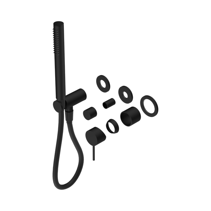 Nero Mecca Shower Mixer Diverter System Separate Back Plate Trim Kits Only - Matte Black