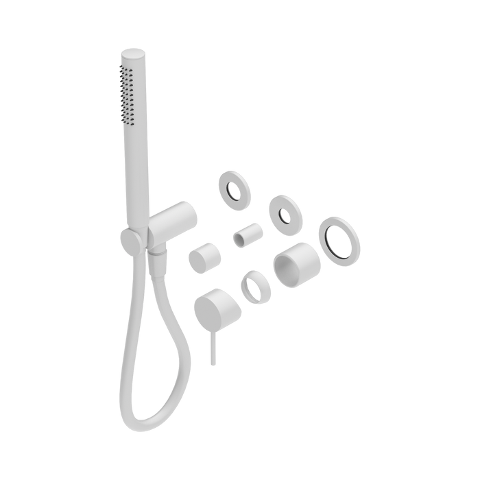 Nero Mecca Shower Mixer Diverter System Separate Back Plate Trim Kits Only - Matte White