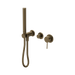 Nero Mecca Shower Mixer Diverter System Separate Back Plate II - Tumbled Antique Brass