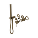 Nero Mecca Shower Mixer Diverter System Separate Back Plate II Trim Kits Only - Tumbled Antique Brass