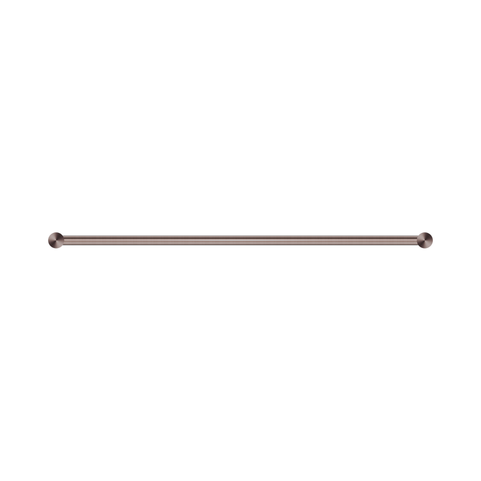 Nero NR2324BZ New Mecca Single Towel Rail 600mm Brushed Bronze image 2 | SKU: NR2324BZ