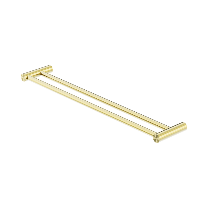 Nero New Mecca Double Towel Rail 600mm - Brushed Gold