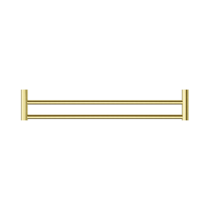 Nero NR2324dBG New Mecca Double Towel Rail 600mm Brushed Gold image 3 | SKU: NR2324DBG