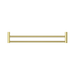 Nero NR2324dBG New Mecca Double Towel Rail 600mm Brushed Gold image 3 | SKU: NR2324DBG