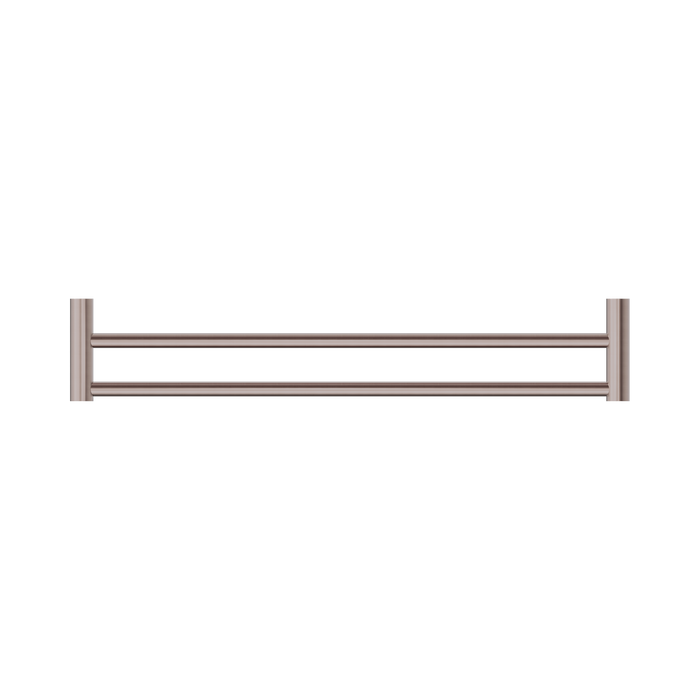 Nero NR2324dBZ New Mecca Double Towel Rail 600mm Brushed Bronze image 3 | SKU: NR2324DBZ