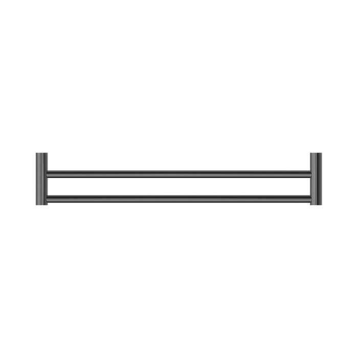 Nero NR2324dGM New Mecca Double Towel Rail 600mm Gun Metal image 3 | SKU: NR2324DGM