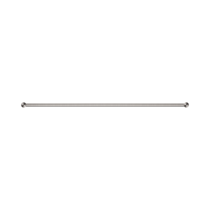 Nero NR2330BN New Mecca Single Towel Rail 800mm Brushed Nickel image 2 | SKU: NR2330BN