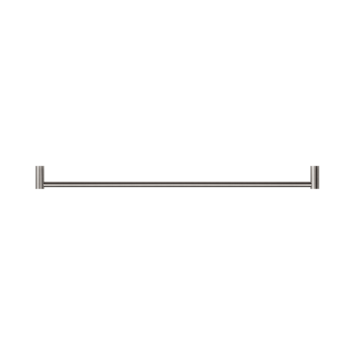 Nero NR2330BN New Mecca Single Towel Rail 800mm Brushed Nickel image 3 | SKU: NR2330BN