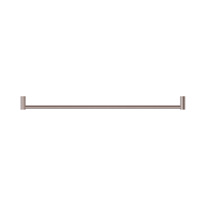 Nero NR2330BZ New Mecca Single Towel Rail 800mm Brushed Bronze image 3 | SKU: NR2330BZ