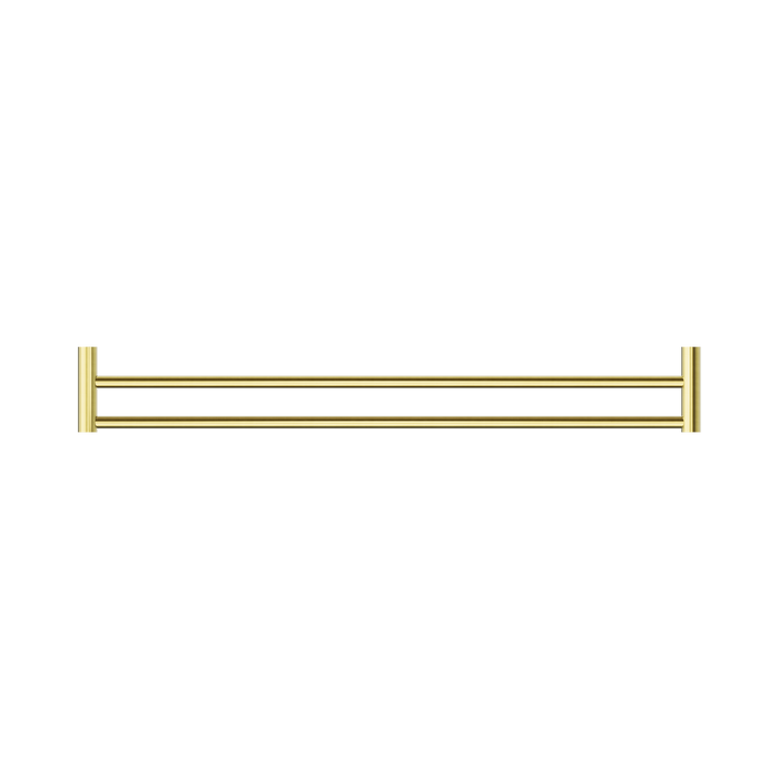 Nero NR2330dBG New Mecca Double Towel Rail 800mm Brushed Gold image 3 | SKU: NR2330DBG