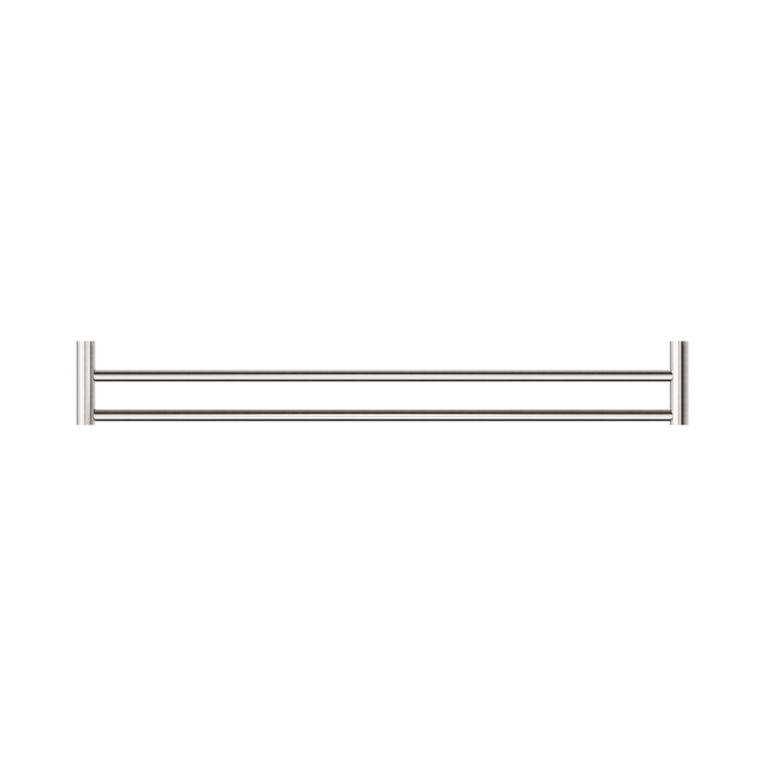 Nero NR2330dBN New Mecca Double Towel Rail 800mm Brushed Nickel image 3 | SKU: NR2330DBN