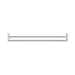 Nero NR2330dBN New Mecca Double Towel Rail 800mm Brushed Nickel image 3 | SKU: NR2330DBN