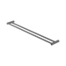 Nero New Mecca Double Towel Rail 800mm - Gun Metal