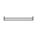 Nero NR2330dGM New Mecca Double Towel Rail 800mm Gun Metal image 3 | SKU: NR2330DGM