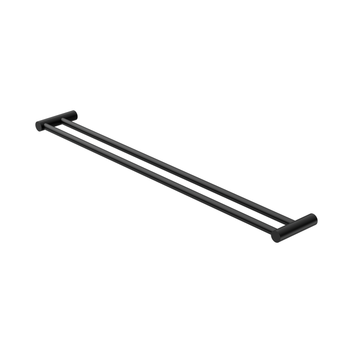 Nero New Mecca Double Towel Rail 800mm - Matte Black