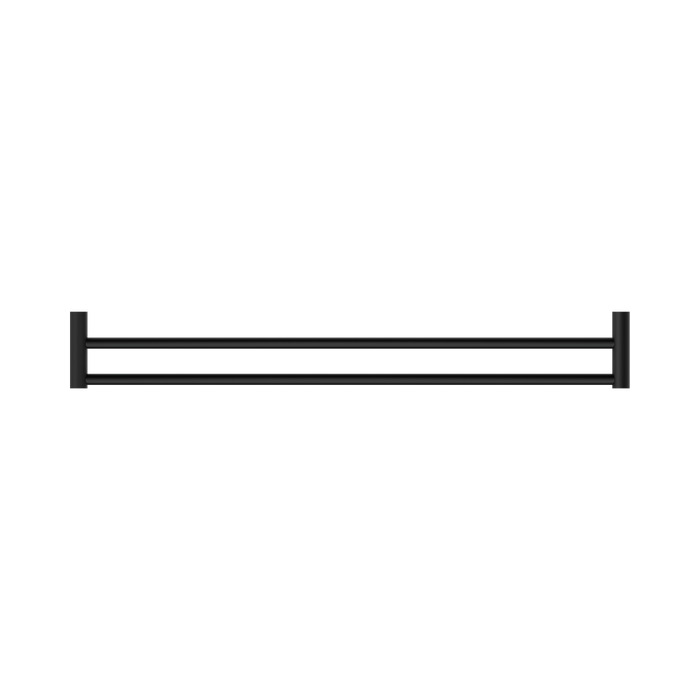 Nero NR2330dMB New Mecca Double Towel Rail 800mm Matte Black image 3 | SKU: NR2330DMB