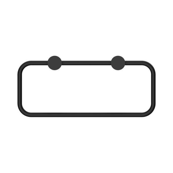 Nero NR2380aMB New Mecca Towel Ring Matte Black image 2 | SKU: NR2380AMB