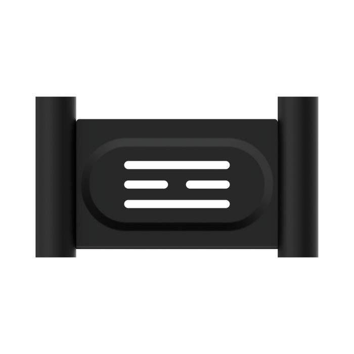 Nero NR2381MB New Mecca Soap Dish Holder Matte Black image 3 | SKU: NR2381MB