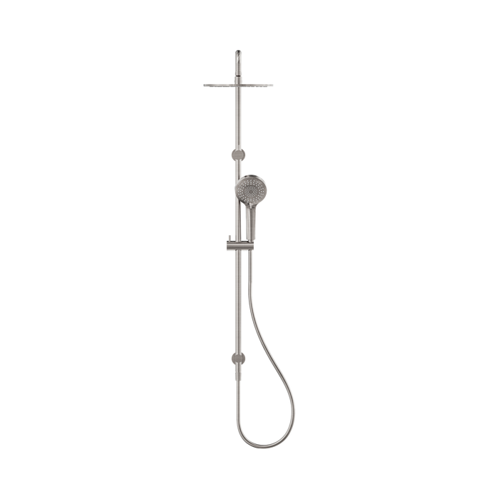 Nero NR250805dBN Round Twin Shower Brushed Nickel image 2 | SKU: NR250805DBN