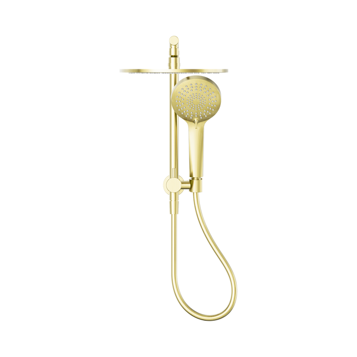 Nero NR250805eBG Mecca 2 In 1 Twin Shower Brushed Gold image 2 | SKU: NR250805EBG