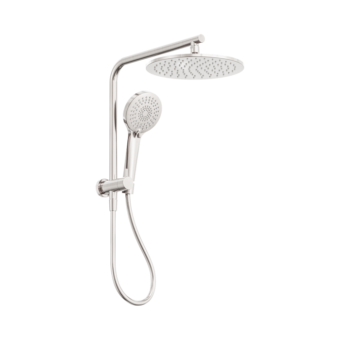 Nero Mecca 2 In 1 Twin Shower - Brushed Nickel