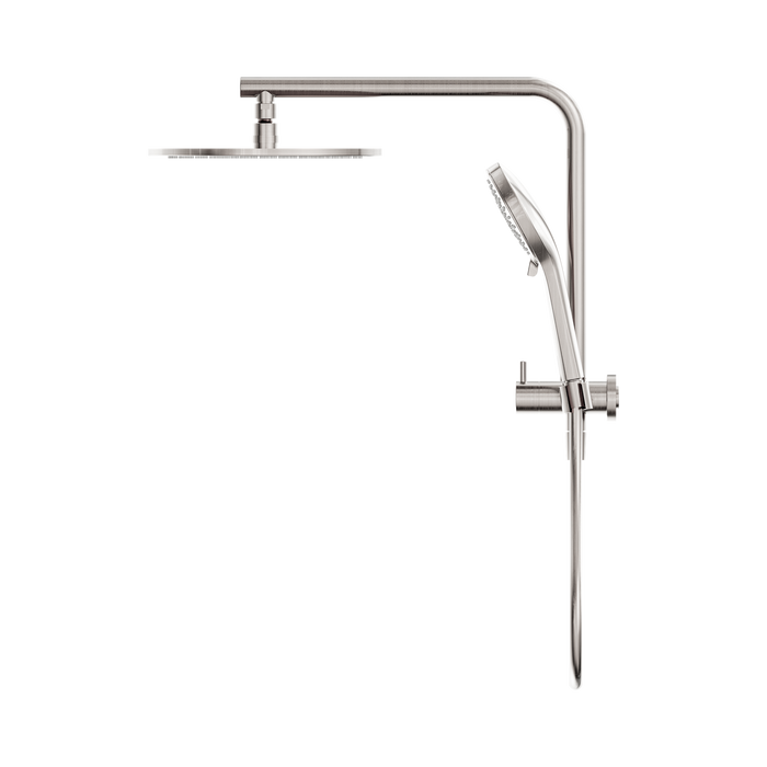 Nero NR250805eBN Mecca 2 In 1 Twin Shower Brushed Nickel image 3 | SKU: NR250805EBN