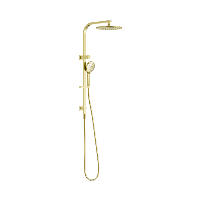 Nero Bianca Twin Shower - Brushed Gold