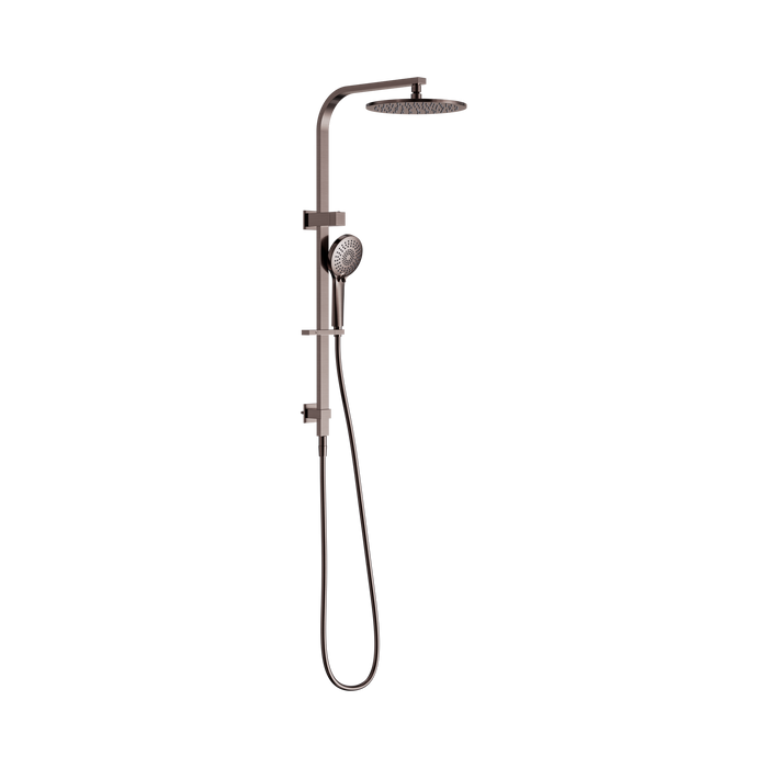 Nero Bianca Twin Shower - Brushed Bronze