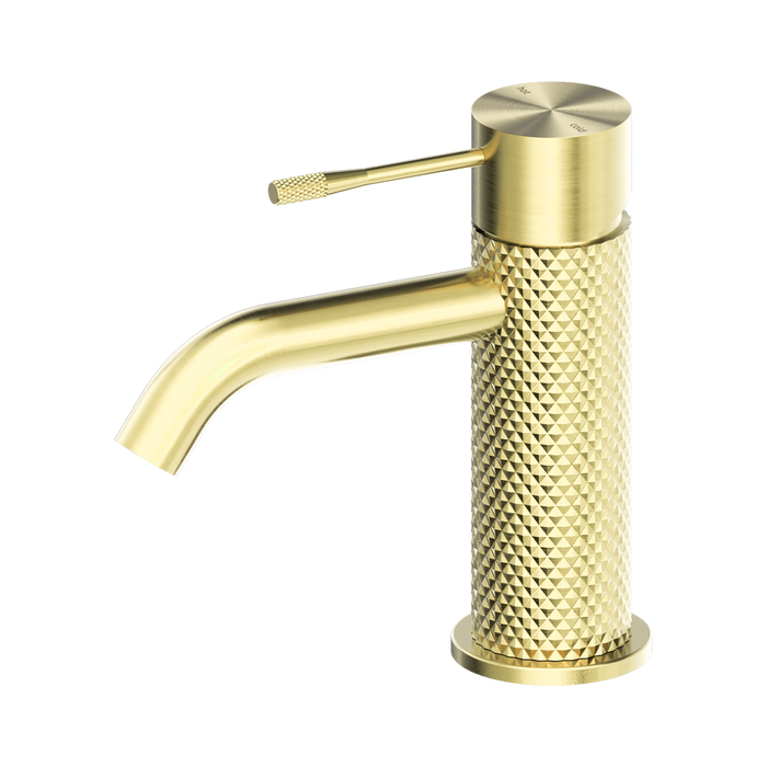 Nero Opal Basin Mixer - Brushed Gold