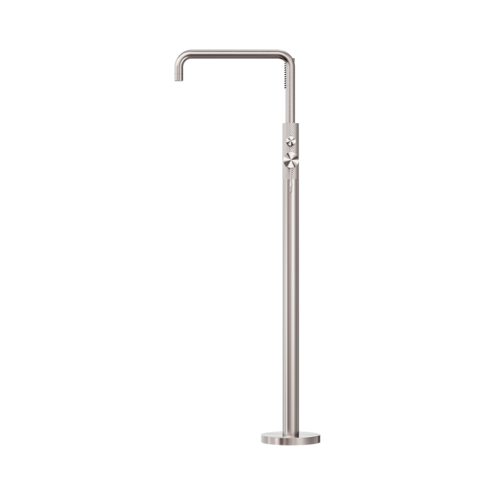 Nero NR251903ABN Opal Freestanding Bath Mixer With Hand Shower Brushed Nickel image 3 | SKU: NR251903ABN