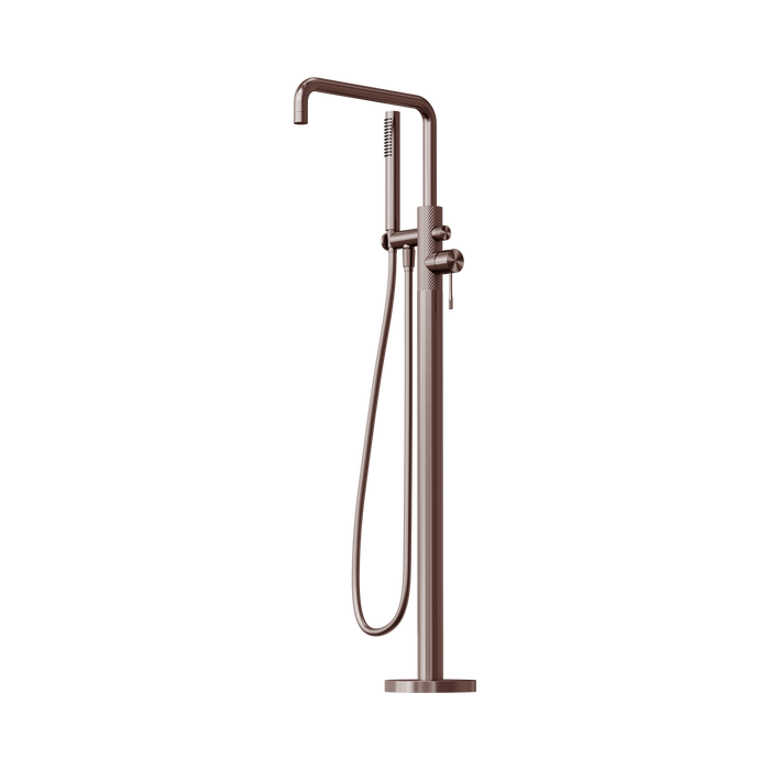 Nero Opal Freestanding Bath Mixer With Hand Shower - Brushed Bronze