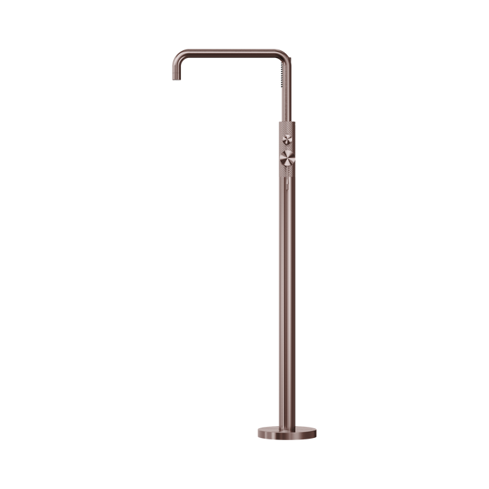 Nero NR251903ABZ Opal Freestanding Bath Mixer With Hand Shower Brushed Bronze image 3 | SKU: NR251903ABZ