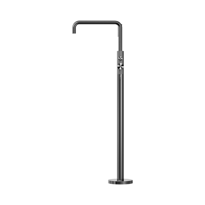 Nero NR251903AGR Opal Freestanding Bath Mixer With Hand Shower Graphite image 3 | SKU: NR251903AGR