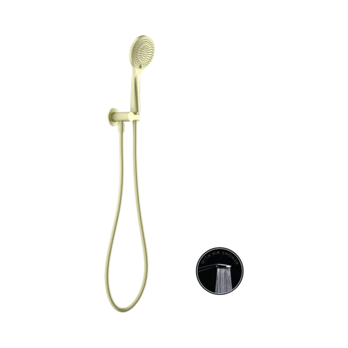 Nero Opal Shower On Bracket With Air Shower - Brushed Gold