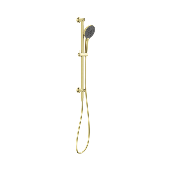 Nero Opal Shower Rail With Air Shower II - Brushed Gold