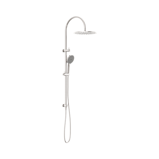 Nero Opal Twin Shower With Air Shower II - Brushed Nickel