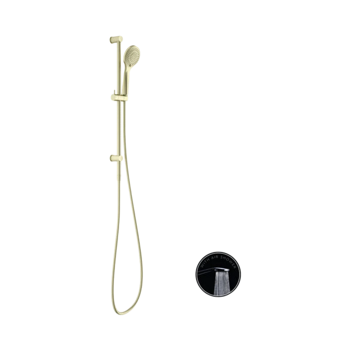 Nero Opal Shower Rail With Air Shower - Brushed Gold