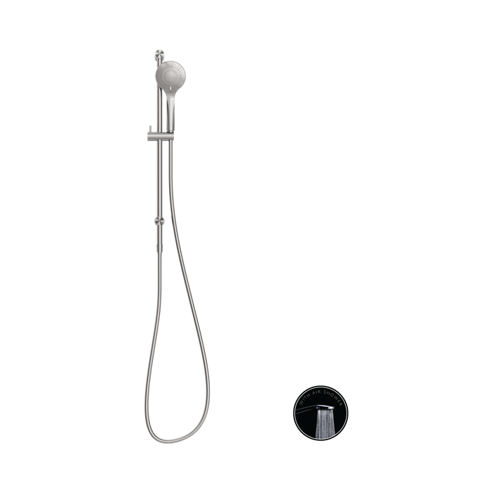 Nero NR251905aBN Opal Shower Rail With Air Shower Brushed Nickel image 2 | SKU: NR251905ABN