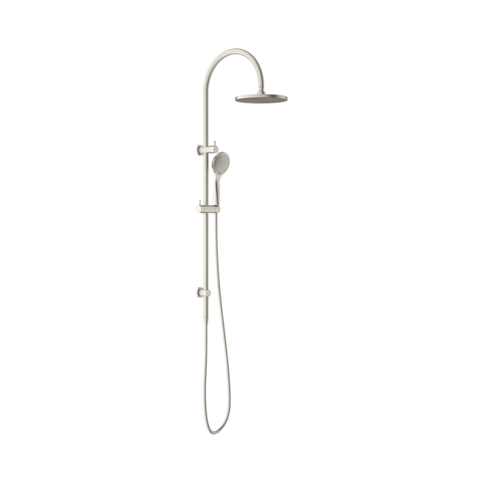 Nero Opal Twin Shower With Air Shower - Brushed Nickel