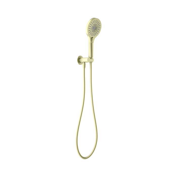 Nero Opal Shower On Bracket - Brushed Gold