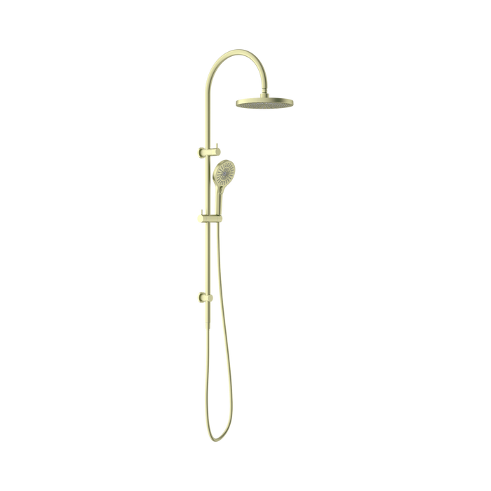 Nero Opal Twin Shower - Brushed Gold