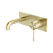 Nero Opal Wall Basin/Bath Mixer 120mm - Brushed Gold