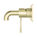 Nero NR251907a120BG Opal Wall Basin Bath Mixer 120mm Brushed Gold image 2 | SKU: NR251907A120BG