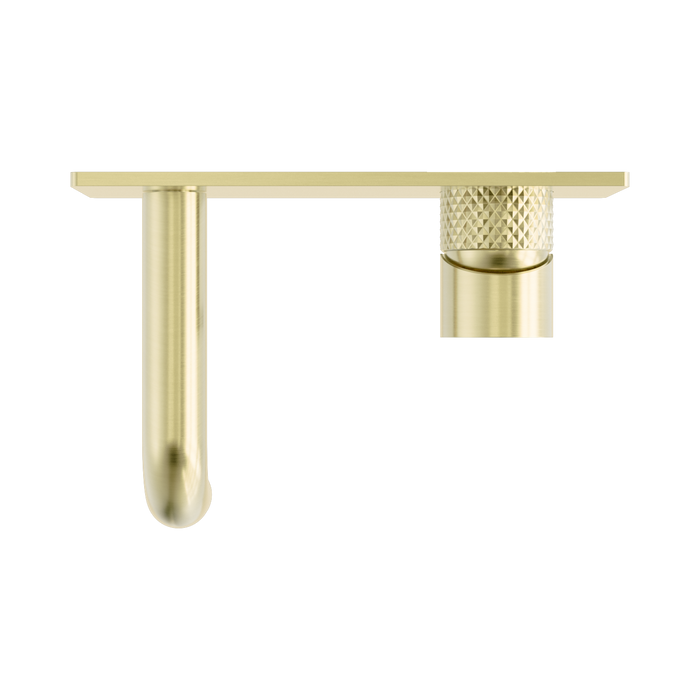 Nero NR251907a120BG Opal Wall Basin Bath Mixer 120mm Brushed Gold image 3 | SKU: NR251907A120BG